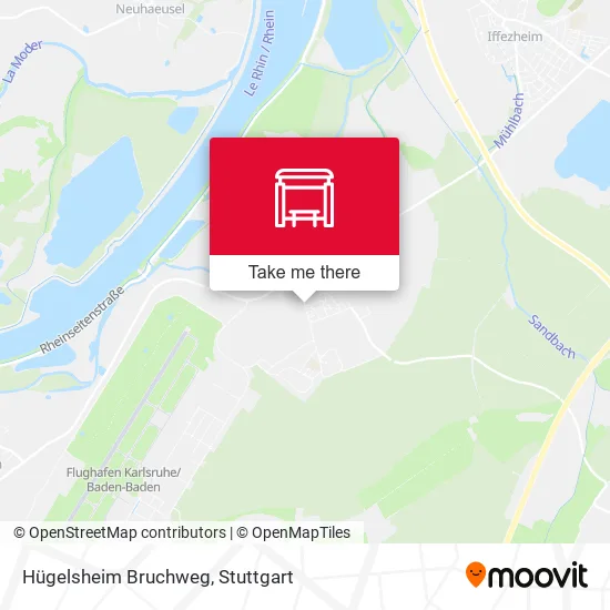 Карта Hügelsheim Bruchweg