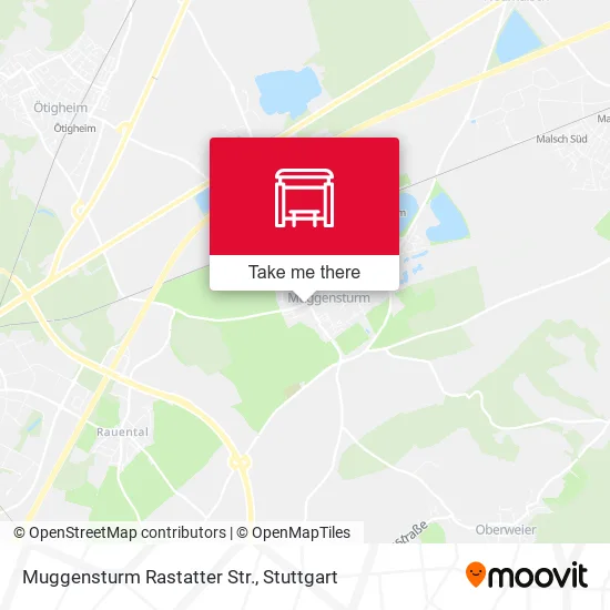 Muggensturm Rastatter Str. map
