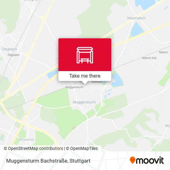 Muggensturm Bachstraße map