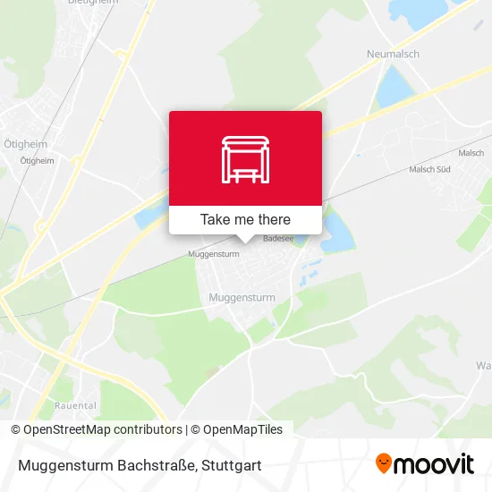 Карта Muggensturm Bachstraße