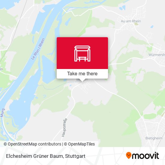 Elchesheim Grüner Baum map