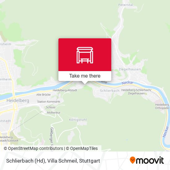 Schlierbach (Hd), Villa Schmeil map