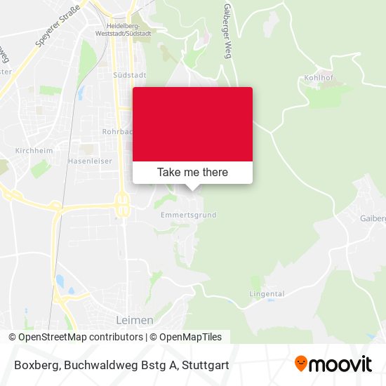 Boxberg, Buchwaldweg Bstg A map