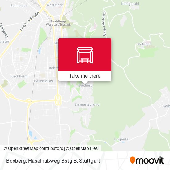 Boxberg, Haselnußweg Bstg B map