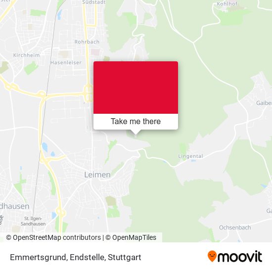 Emmertsgrund, Endstelle map