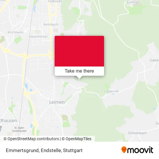 Карта Emmertsgrund, Endstelle