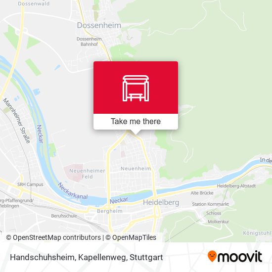 Handschuhsheim, Kapellenweg map
