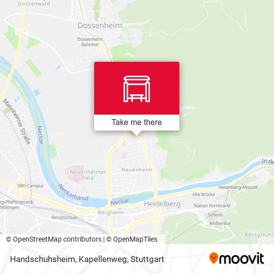 Карта Handschuhsheim, Kapellenweg