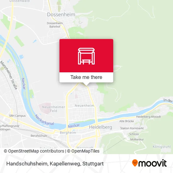 Карта Handschuhsheim, Kapellenweg