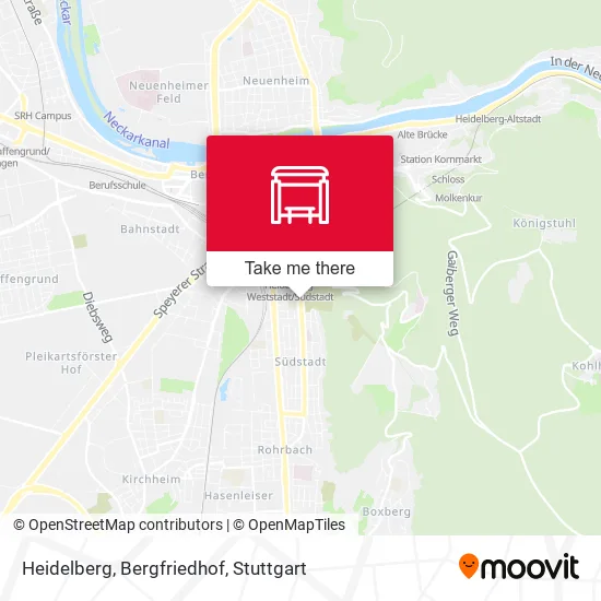 Карта Heidelberg, Bergfriedhof