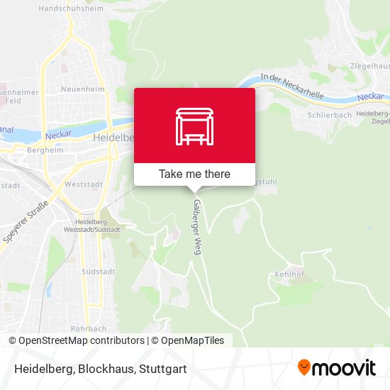 Heidelberg, Blockhaus map