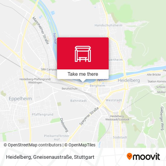 Heidelberg, Gneisenaustraße map