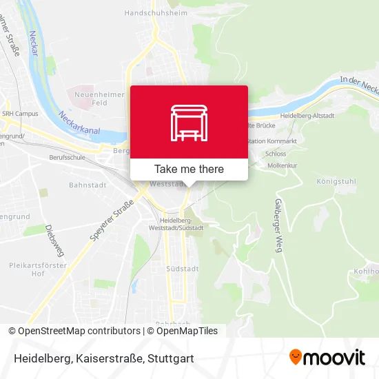Карта Heidelberg, Kaiserstraße