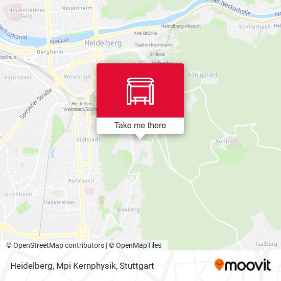 Heidelberg, Mpi Kernphysik map