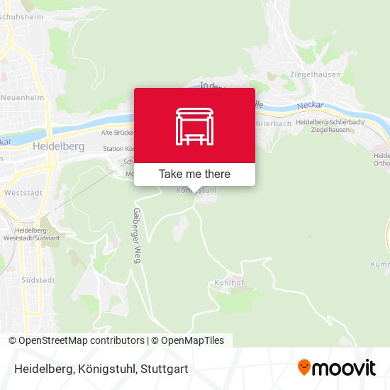 Heidelberg, Königstuhl map
