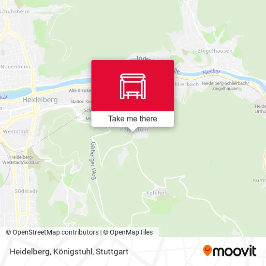 Карта Heidelberg, Königstuhl
