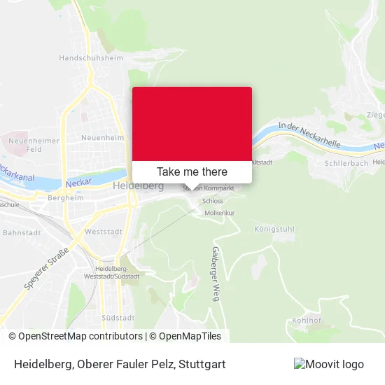 Карта Heidelberg, Oberer Fauler Pelz