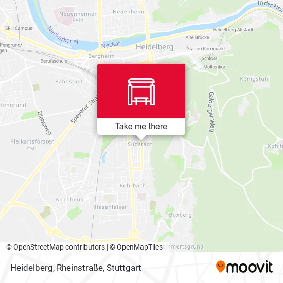 Карта Heidelberg, Rheinstraße