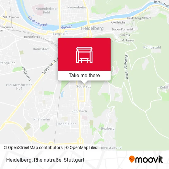 Карта Heidelberg, Rheinstraße
