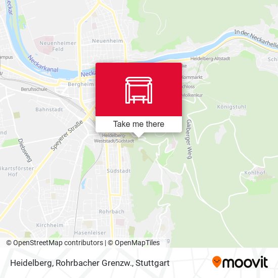 Heidelberg, Rohrbacher Grenzw. map