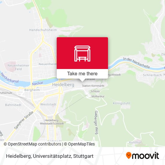Heidelberg, Universitätsplatz map