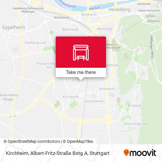 Kirchheim, Albert-Fritz-Straße Bstg A map