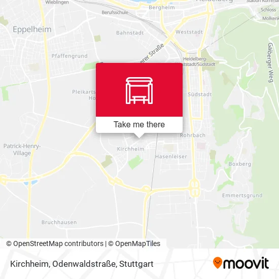 Карта Kirchheim, Odenwaldstraße