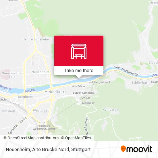 Карта Neuenheim, Alte Brücke Nord