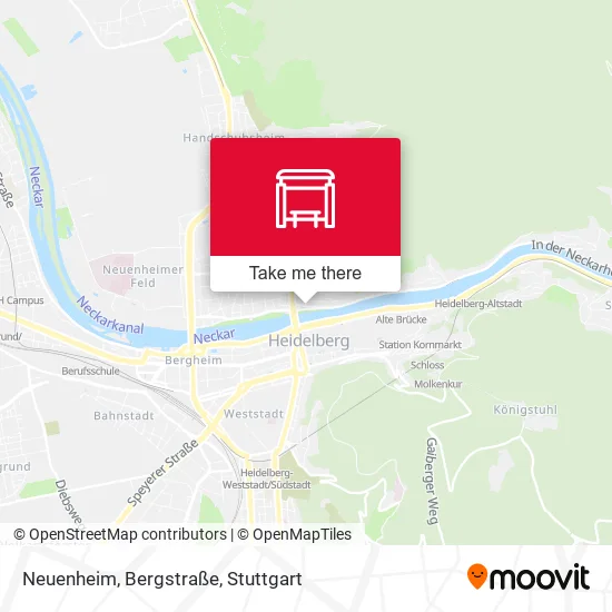 Карта Neuenheim, Bergstraße