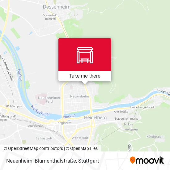 Карта Neuenheim, Blumenthalstraße