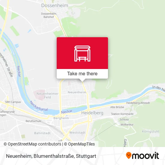 Карта Neuenheim, Blumenthalstraße