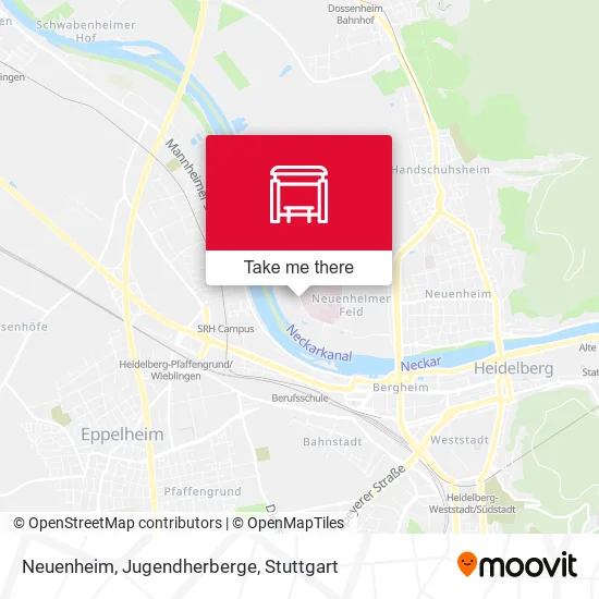Карта Neuenheim, Jugendherberge