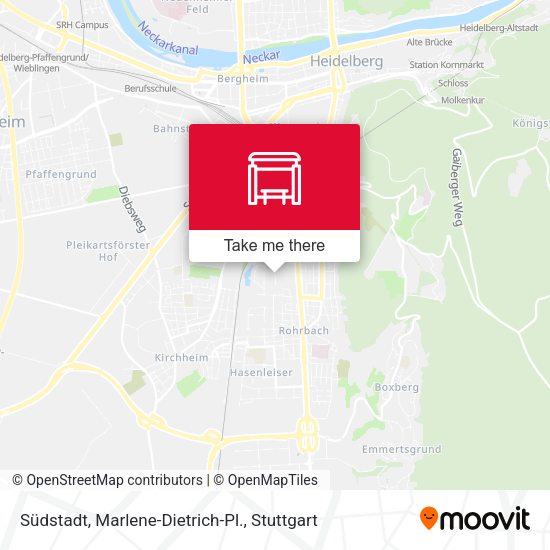 Südstadt, Marlene-Dietrich-Pl. map