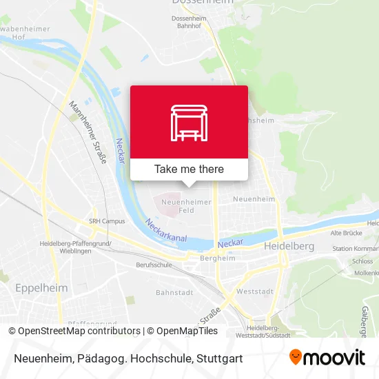 Карта Neuenheim, Pädagog. Hochschule