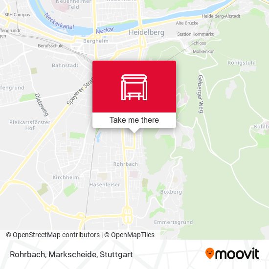 Rohrbach, Markscheide map