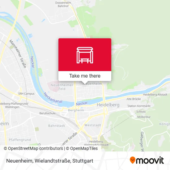Карта Neuenheim, Wielandtstraße
