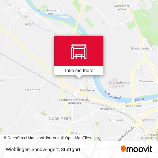 Карта Wieblingen, Sandwingert
