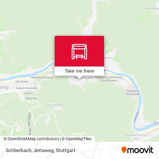 Schlierbach, Jettaweg map