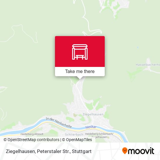 Карта Ziegelhausen, Peterstaler Str.