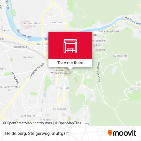 Heidelberg, Steigerweg map