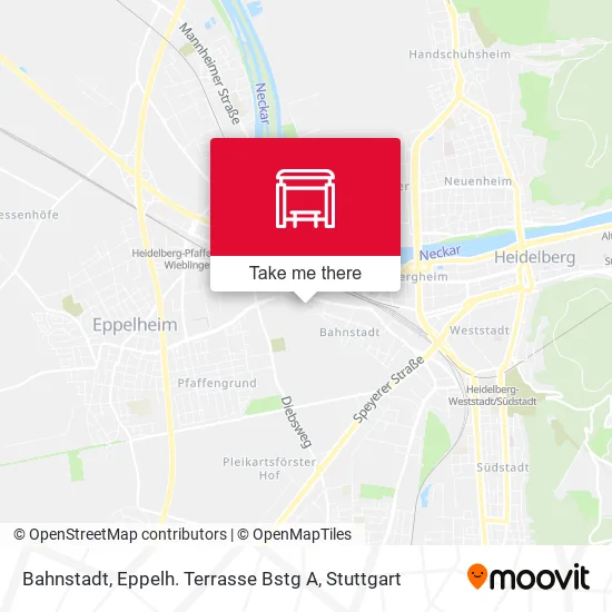 Карта Bahnstadt, Eppelh. Terrasse Bstg A