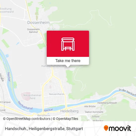 Карта Handschuh., Heiligenbergstraße