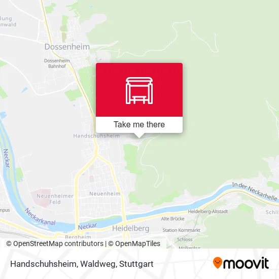Карта Handschuhsheim, Waldweg