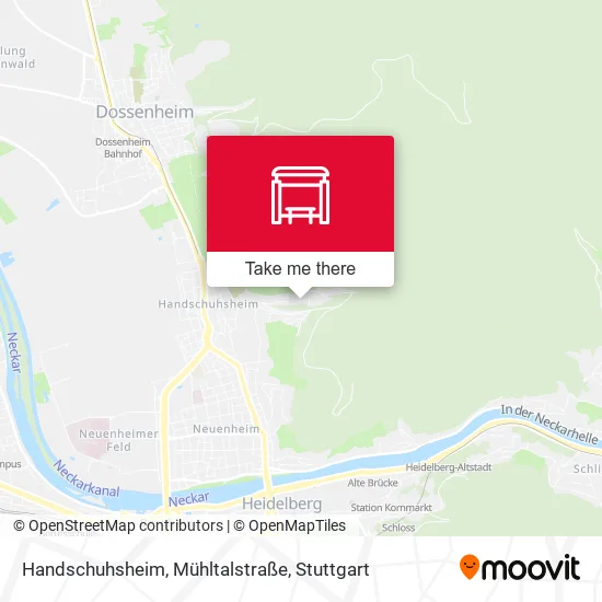 Карта Handschuhsheim, Mühltalstraße