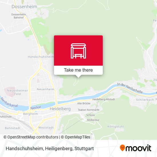 Handschuhsheim, Heiligenberg map