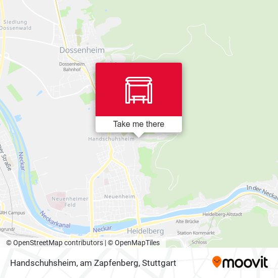Handschuhsheim, am Zapfenberg map