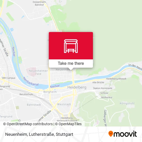 Карта Neuenheim, Lutherstraße
