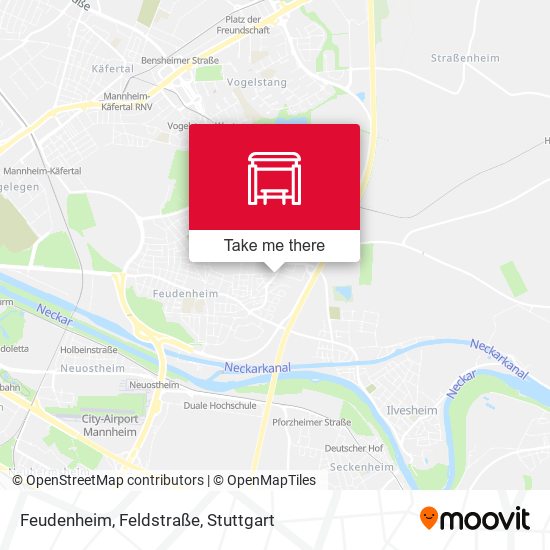Карта Feudenheim, Feldstraße