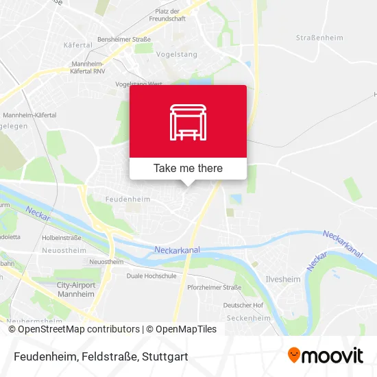 Карта Feudenheim, Feldstraße