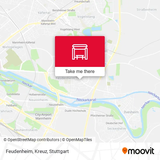 Карта Feudenheim, Kreuz